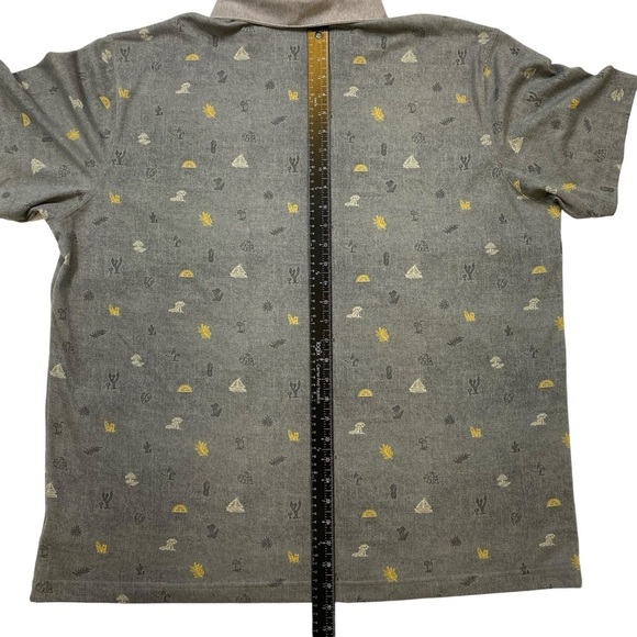 COLUMBIA Omni-Wick Advanced Evaporation Polo Shirt Men's XXL Gray All Over Print - Picture 11 of 12